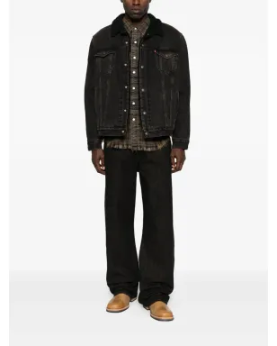 Levi's シェルパカラー デニムジャケット ブラック - サムネイル2