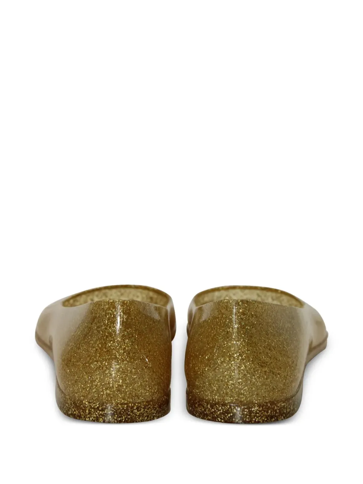 Loewe Pre-Owned x Paula's Ibiza グリッター スクエアトゥ バレエフラット - Gold - 画像3