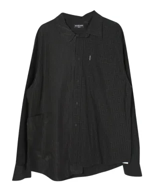 Balenciaga Pre-Owned ギンガムプリントシャツ グレー - サムネイル1