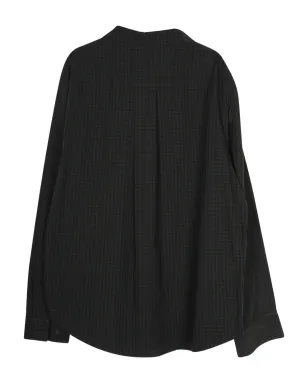 Balenciaga Pre-Owned ギンガムプリントシャツ グレー - サムネイル2