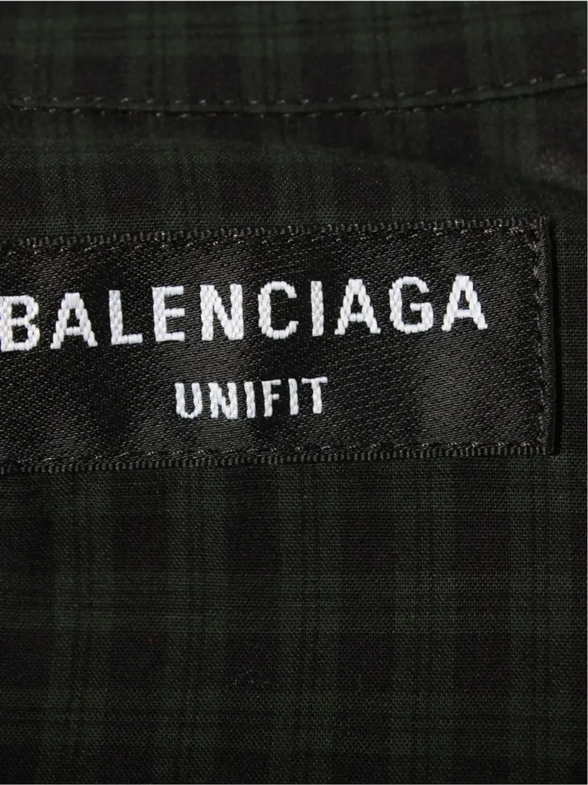 Balenciaga Pre-Owned ギンガムプリントシャツ グレー - 画像3