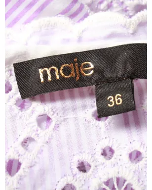 Maje アイレット刺繍ミニドレス - サムネイル4