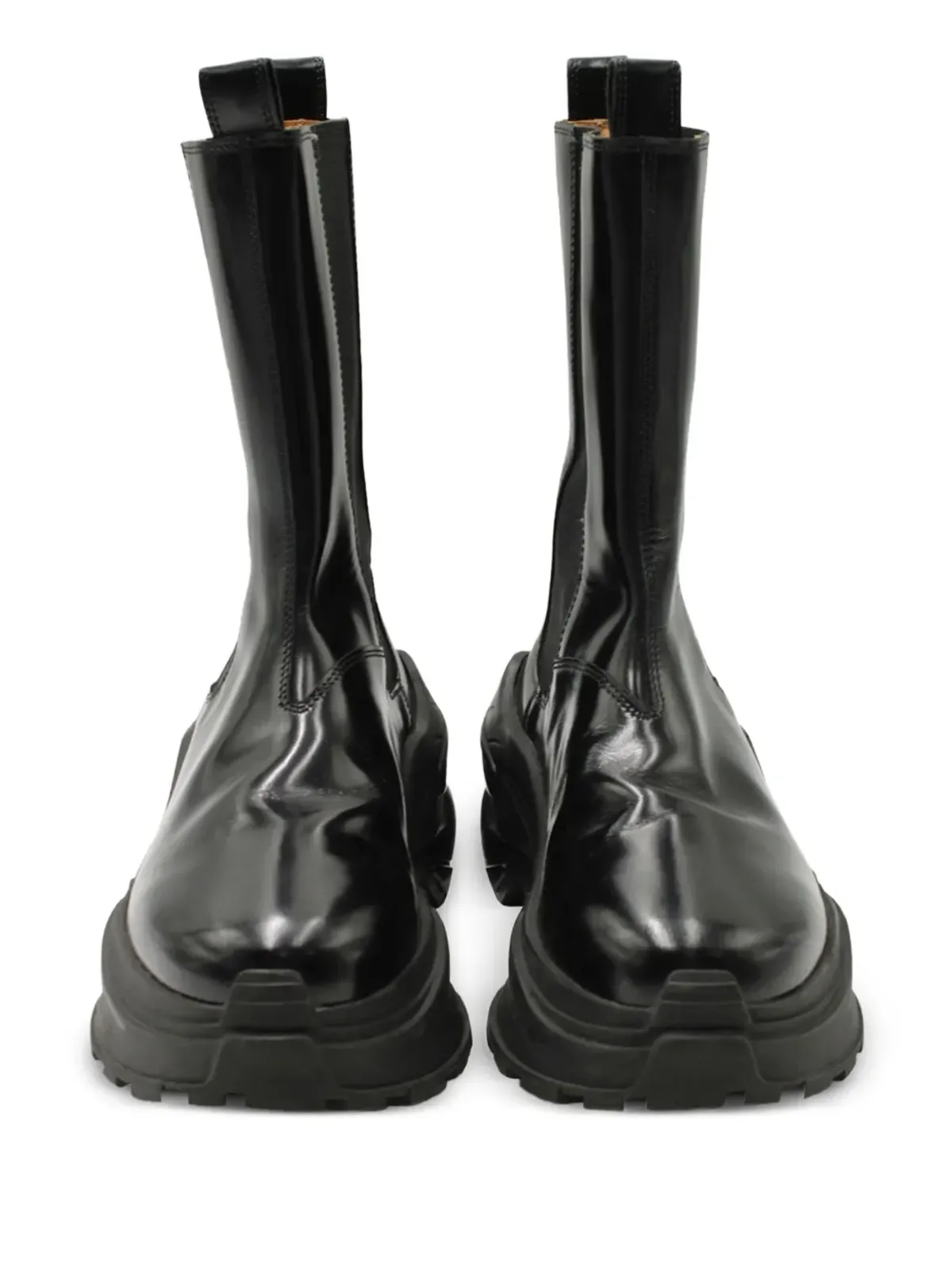 Maison Martin Margiela Pre-Owned リジッドソールレザーブーツ - Black - 画像3