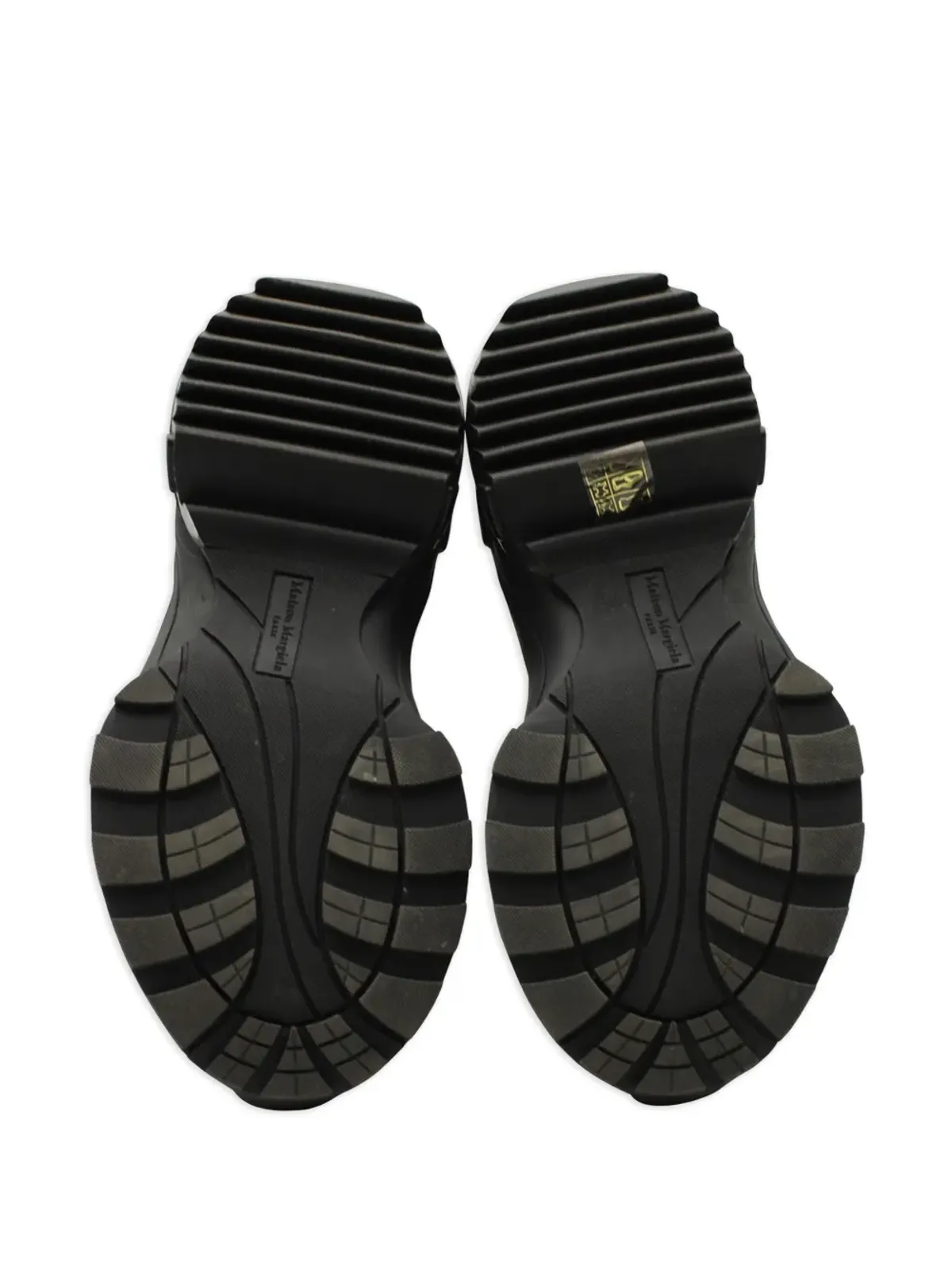 Maison Martin Margiela Pre-Owned リジッドソールレザーブーツ - Black - 画像4