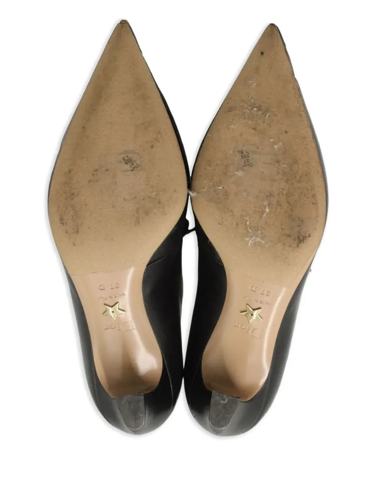 Christian Dior Pre-Owned レザー レースアップ ブーツ ブラック - 画像3