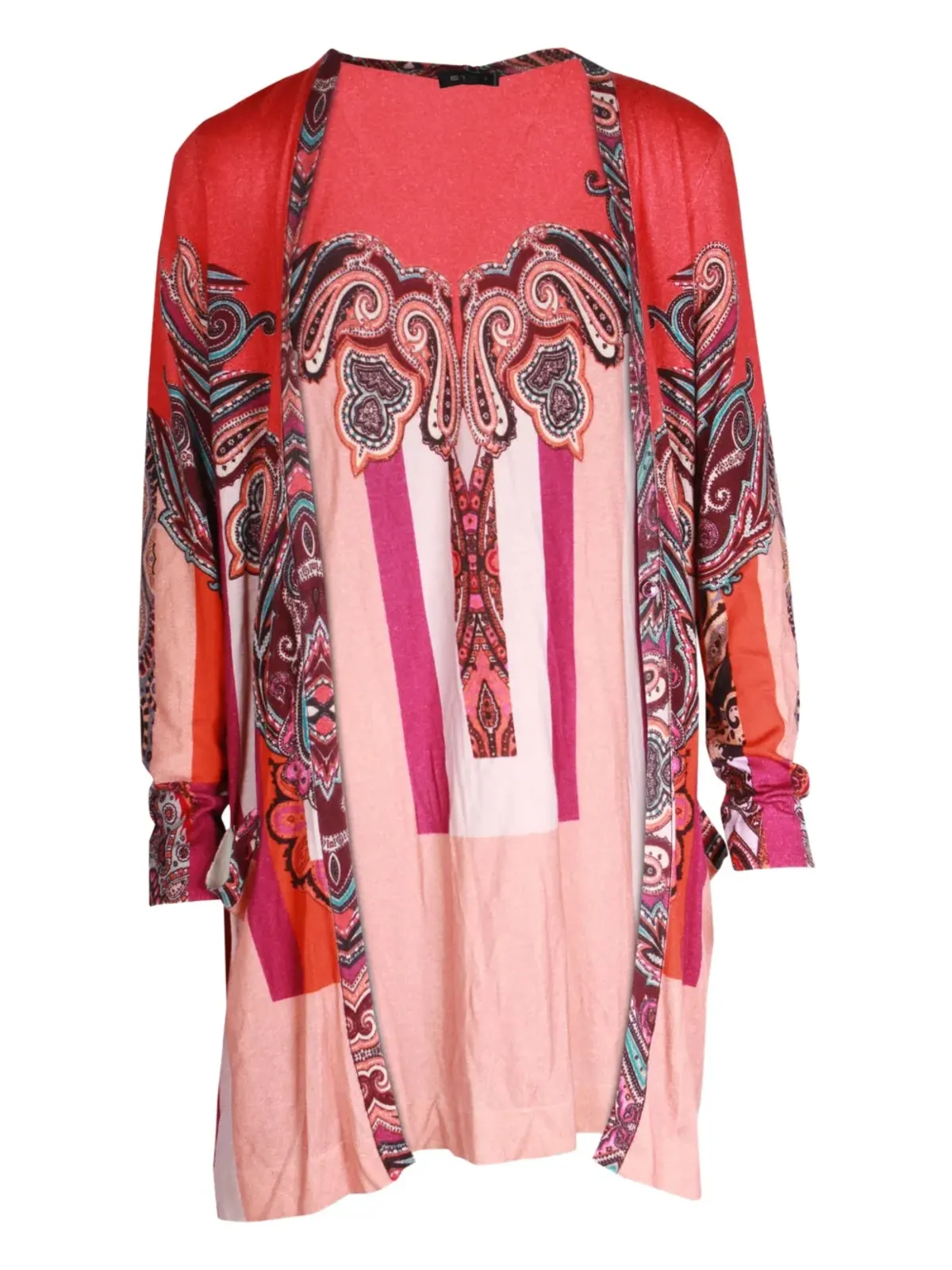 Etro Vintage ペイズリープリントストライプジャケット - レッド - 画像1