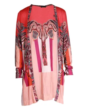 Etro Vintage ペイズリープリントストライプジャケット - レッド - サムネイル1