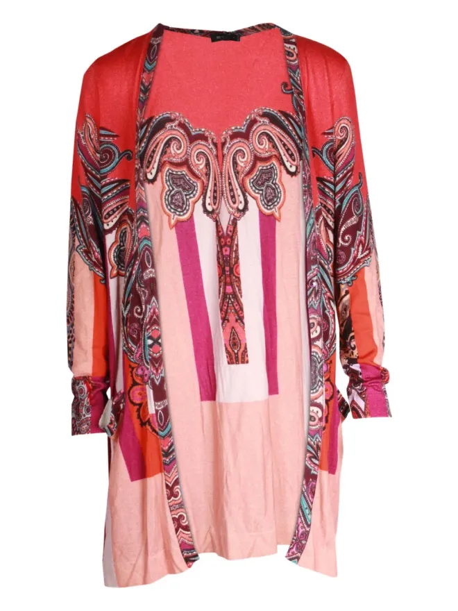Etro Vintage Etro Vintage ペイズリープリントストライプジャケット - レッドの商品画像