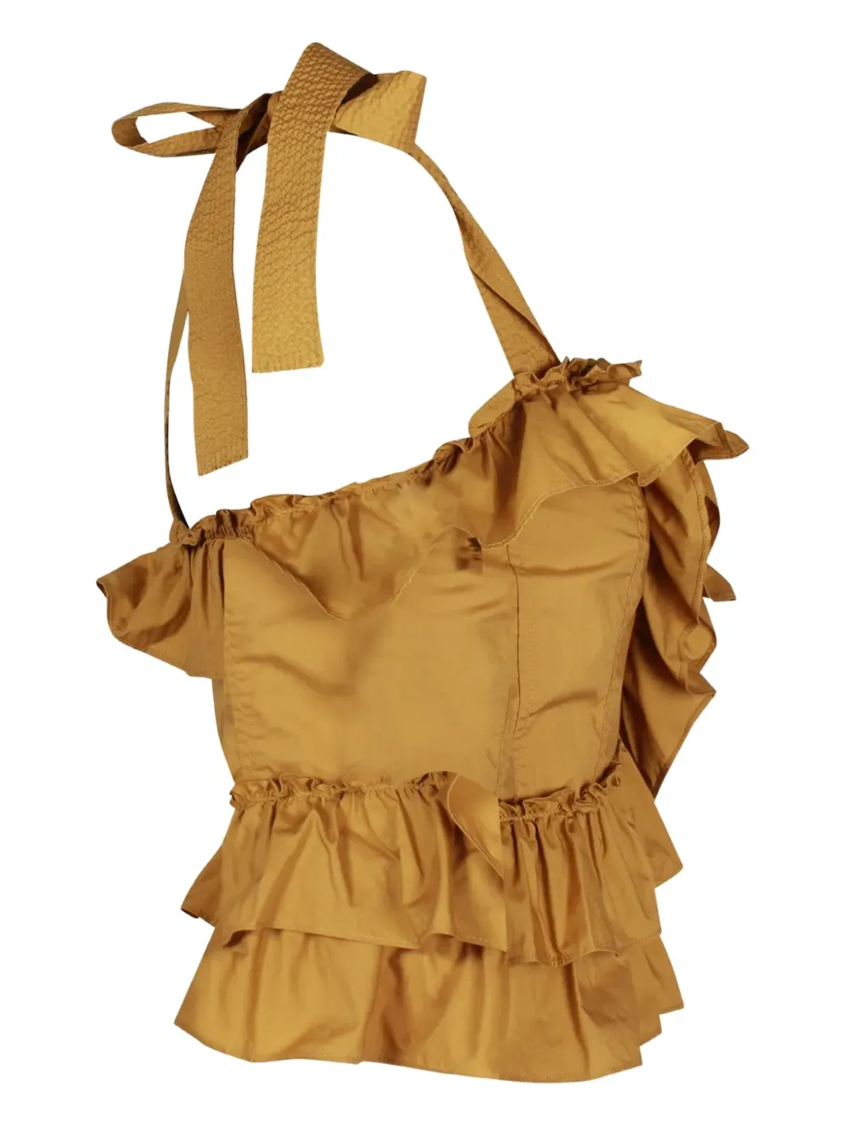 Ulla Johnson クレオ フリルスクエアネックトップ - 画像2
