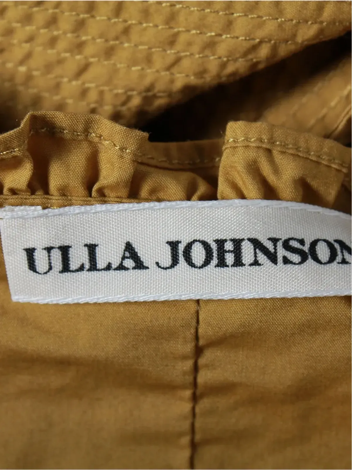 Ulla Johnson クレオ フリルスクエアネックトップ - 画像3