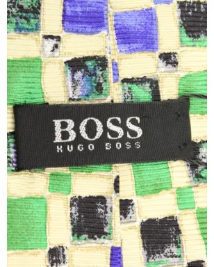 BOSS 幾何学プリント シルクタイ - サムネイル4