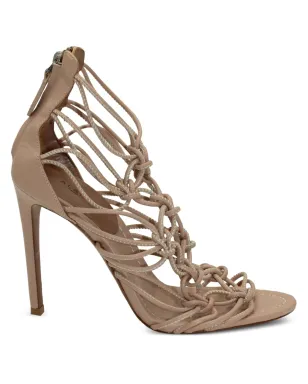 Alaïa Pre-Owned ノットレザー・ハイヒールサンダル - サムネイル1