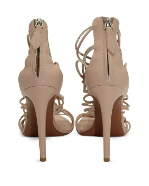 Alaïa Pre-Owned ノットレザー・ハイヒールサンダル - サムネイル3