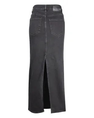 Maje 後ろスリット入りデニムマキシスカート - サムネイル2