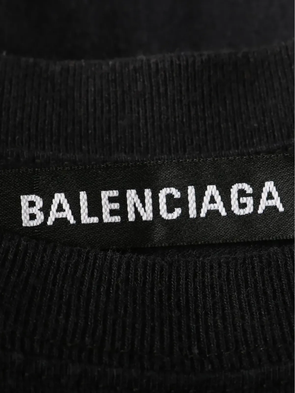 Balenciaga Pre-Owned ロゴプリント コットン Tシャツ ブラック - 画像3