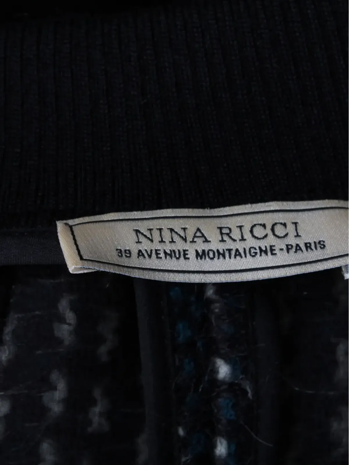 Nina Ricci Pre-Owned レースパネルジップアップボンバージャケット - 画像4