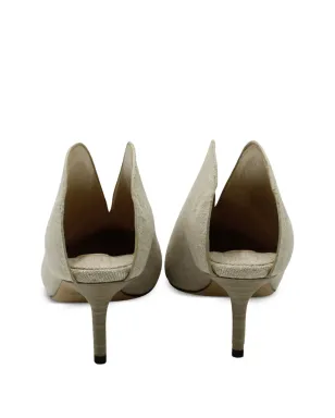 Jimmy Choo Pre-Owned ロリス リネン ポインテッドトゥ ミュール - サムネイル3