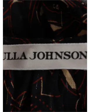 Ulla Johnson プリントフリルミニドレス - ブラック - サムネイル4