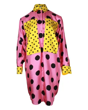 Moschino Pre-Owned 水玉柄シャツドレス - Pink - サムネイル2