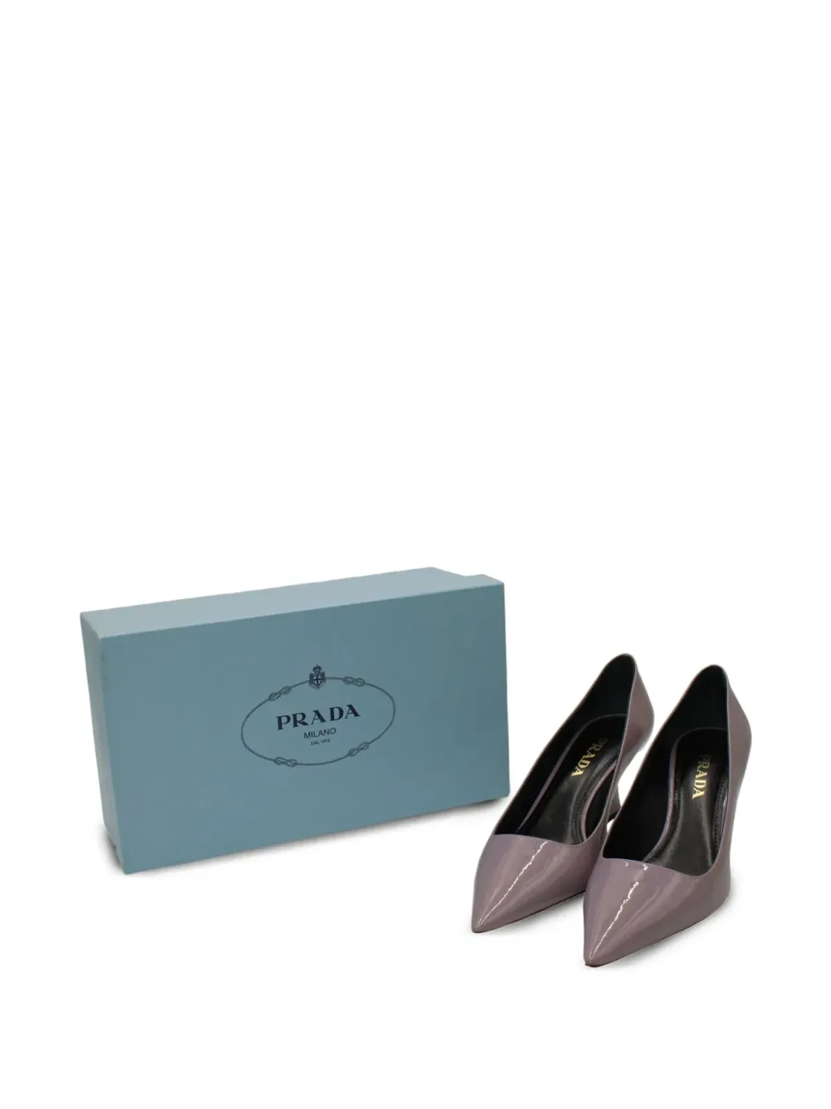Prada Pre-Owned レザー ヒールパンプス - パープル - 画像5