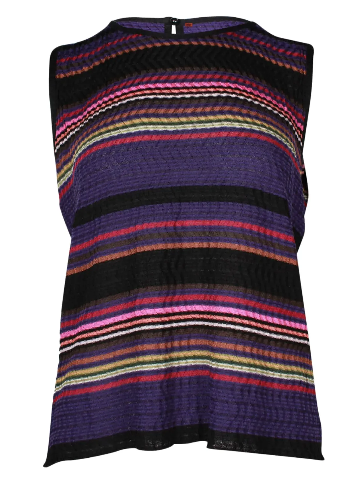 Missoni Pre-Owned striped sleeveless top - Purple - 画像1