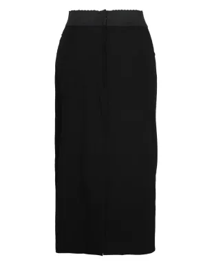 Dolce & Gabbana ビンテージ ウエストゴム入り ミディスカート ブラック - サムネイル3