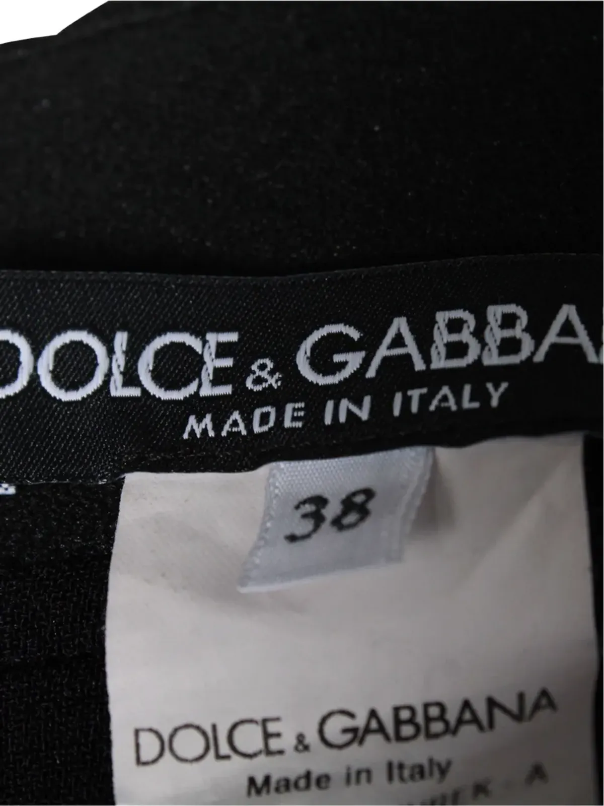 Dolce & Gabbana ビンテージ ウエストゴム入り ミディスカート ブラック - 画像4