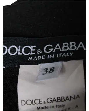 Dolce & Gabbana ビンテージ ウエストゴム入り ミディスカート ブラック - サムネイル4
