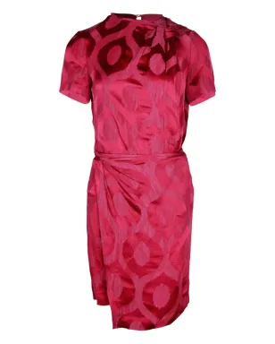 Isabel Marant Vintage Servane ジャカード-ラップ ミニドレス(赤) - サムネイル1