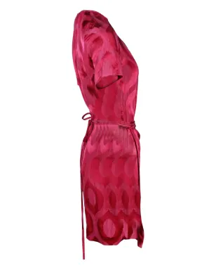 Isabel Marant Vintage Servane ジャカード-ラップ ミニドレス(赤) - サムネイル2