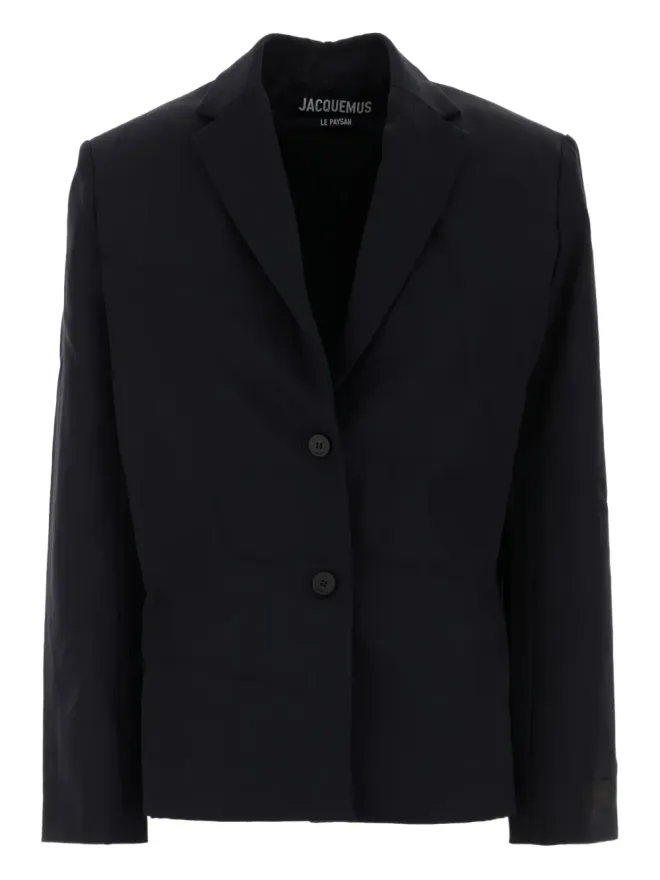 JACQUEMUS Jacquemus single-breasted blazer - Blueの商品画像
