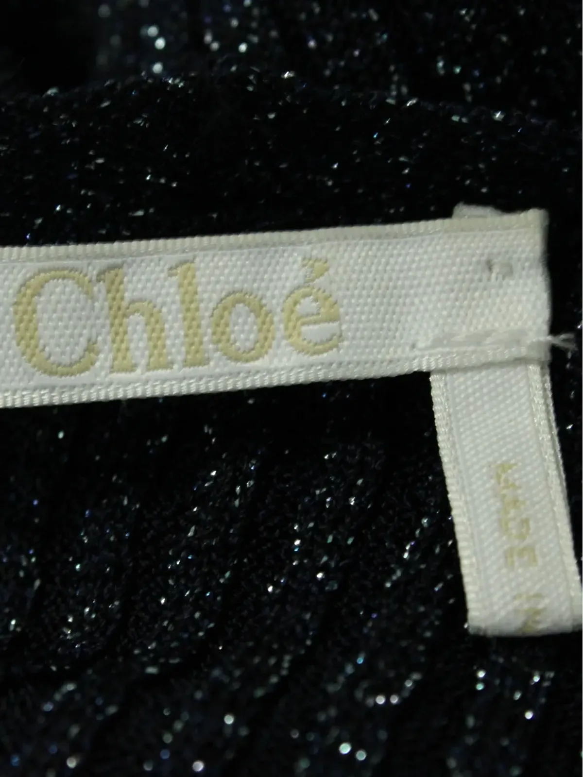 Chloé Pre-Owned リブ編みメタリック糸セーター - ブルー - 画像4