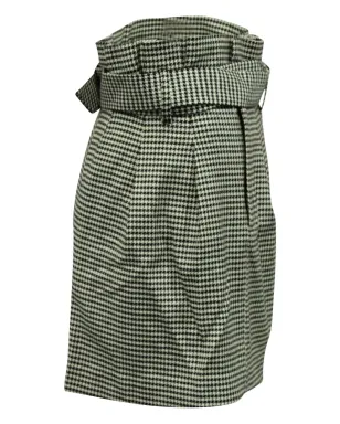 alice + olivia ハウンドトゥース柄 ベルト付きミニスカート - サムネイル3
