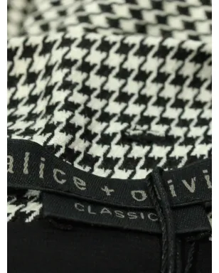 alice + olivia ハウンドトゥース柄 ベルト付きミニスカート - サムネイル4