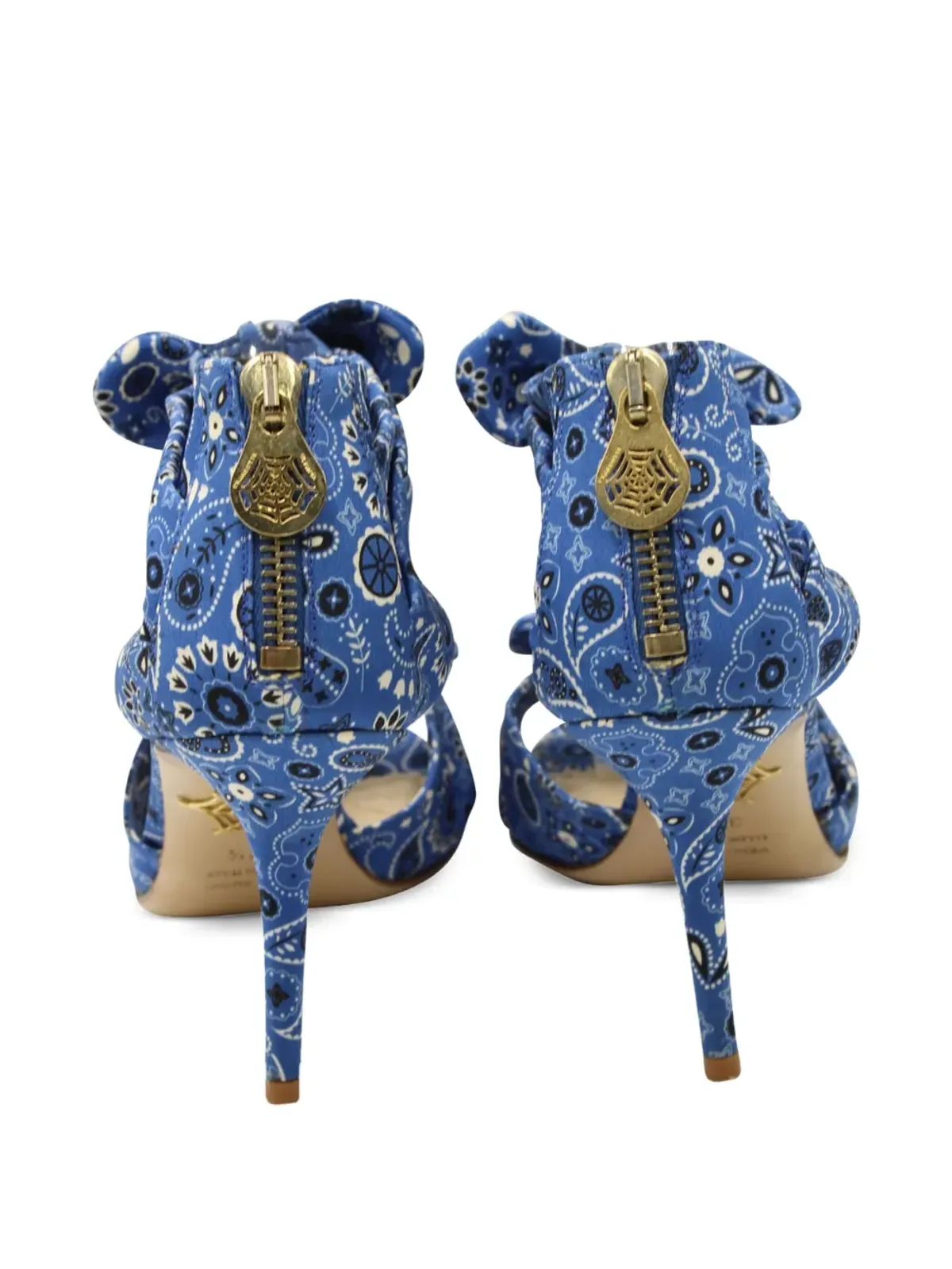 Charlotte Olympia パティ バンダナプリント サンダル - ブルー - 画像3