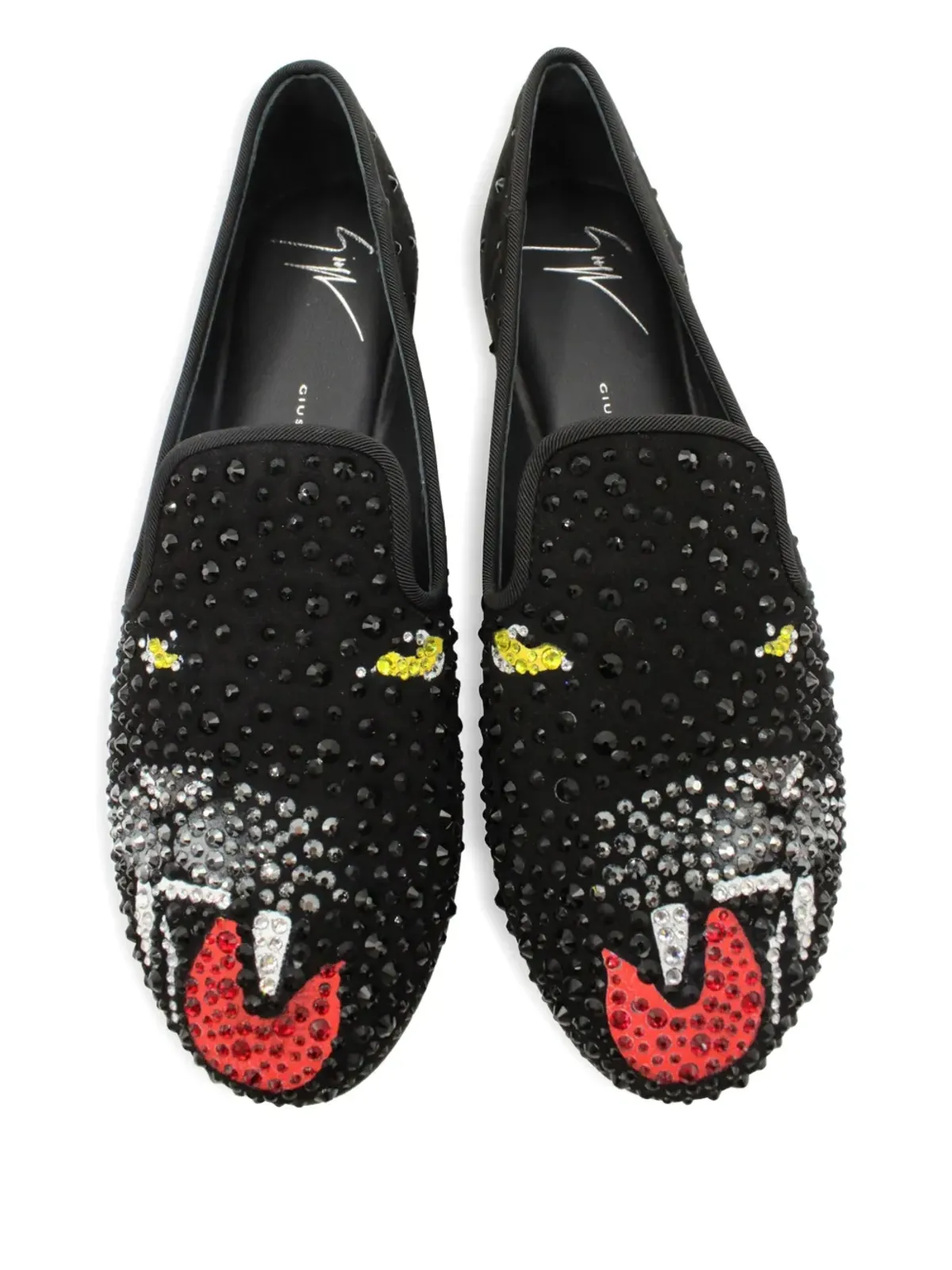 Giuseppe Zanotti Vintage パンサークリスタル ローファー - 画像4