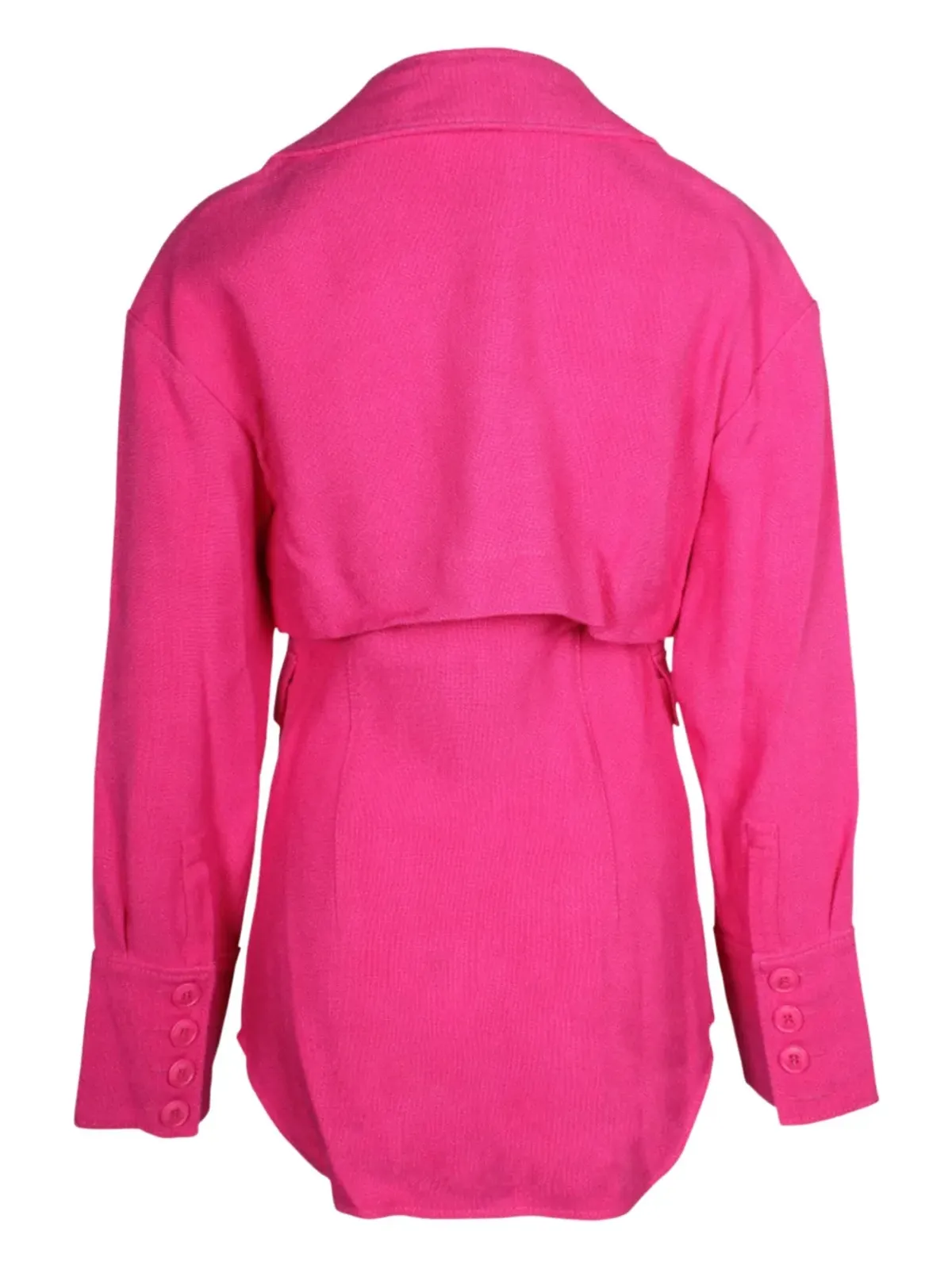 Jacquemus Pre-Owned La Chemise layered button-down shirt - Pink - 画像2