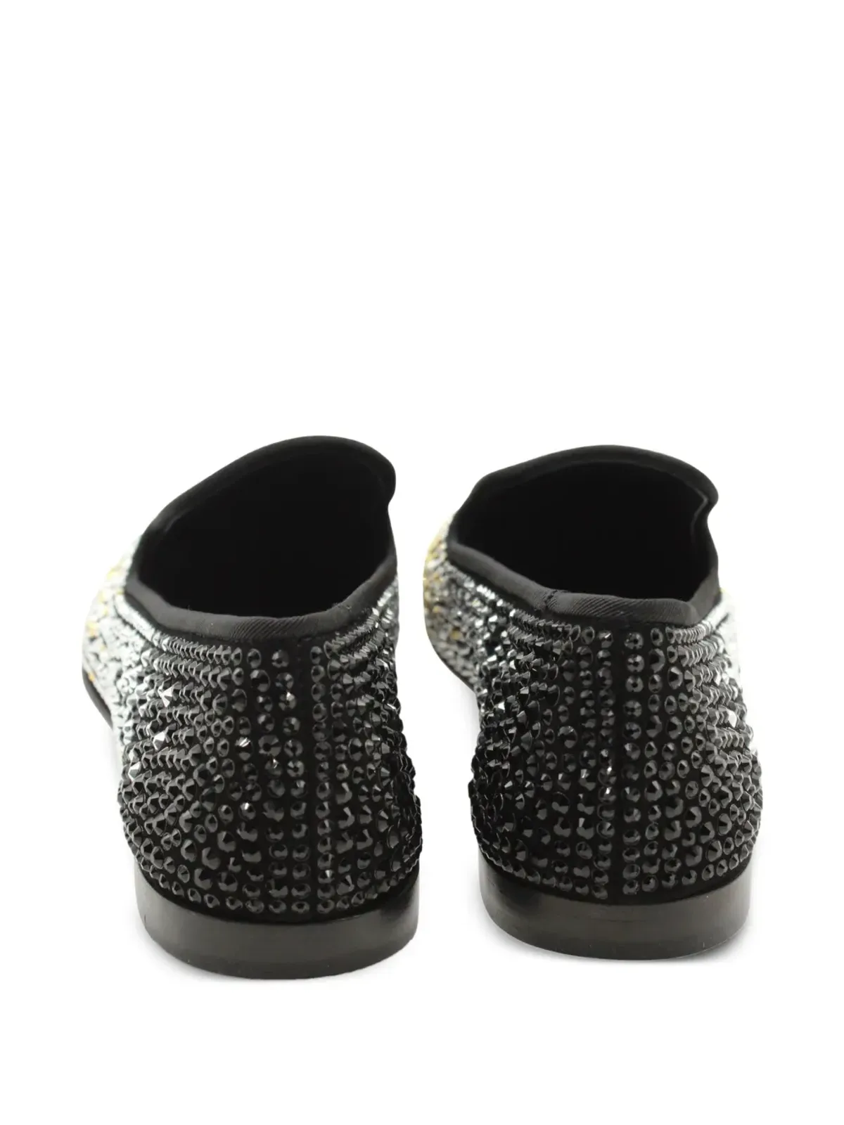 Giuseppe Zanotti Vintage クリスタル装飾 ローファー - ブラック - 画像3