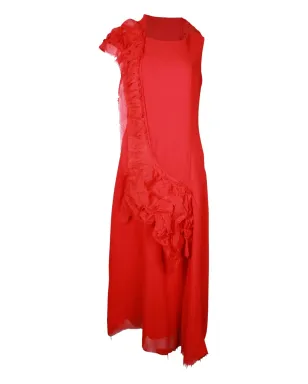 Yohji Yamamoto Pre-Owned フリルディテールドレス - サムネイル1