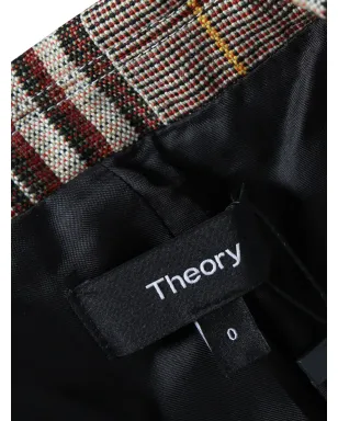 Theory チェック柄 ノッチドラペル シングルブレスト ブレザー - サムネイル4