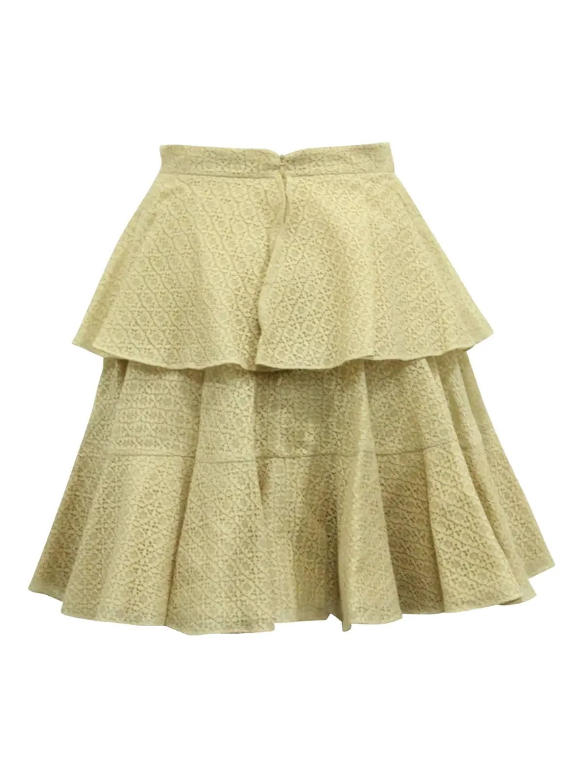 Alexander McQueen Pre-Owned レースティアードスカート - 画像2