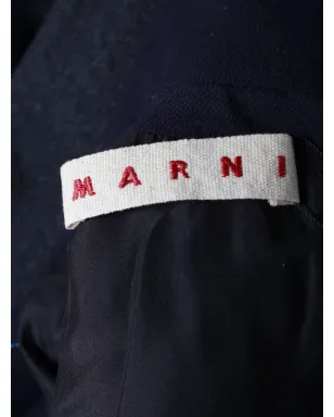 Marni Pre-Owned クラシックカラー ノースリーブ ドレス ブルー - サムネイル4