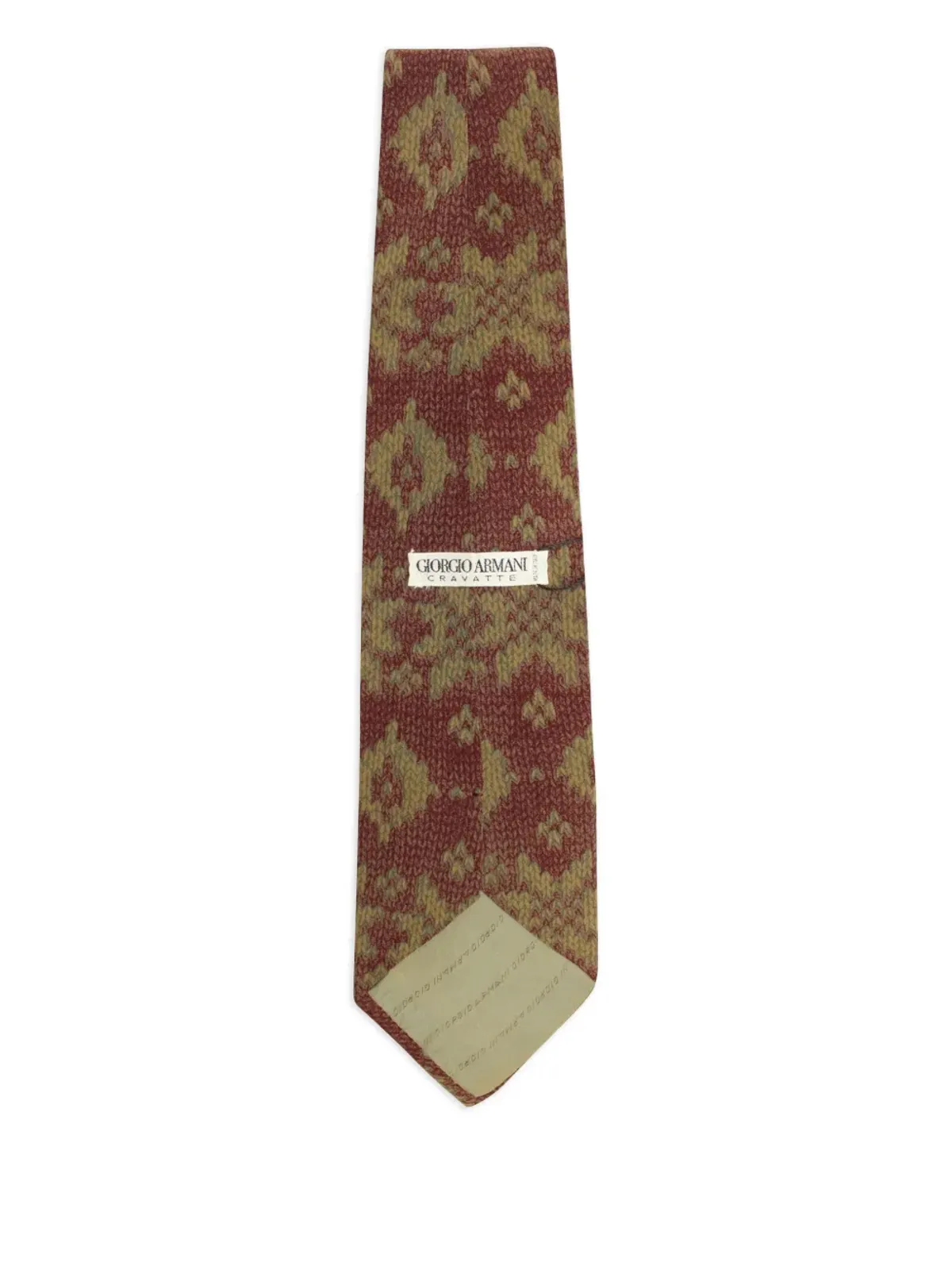 Giorgio Armani Pre-Owned 幾何学模様ネクタイ - 画像2