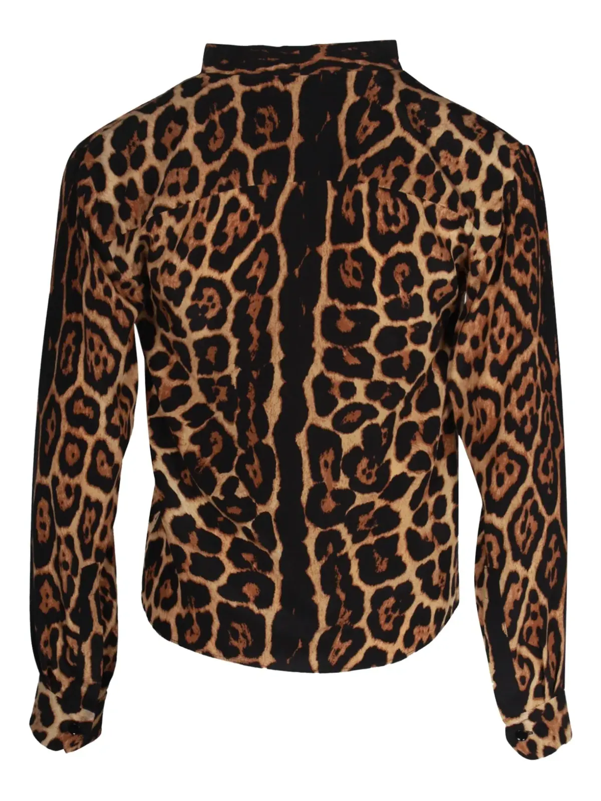 Saint Laurent ビンテージ ヒョウ柄ブラウス - 画像2