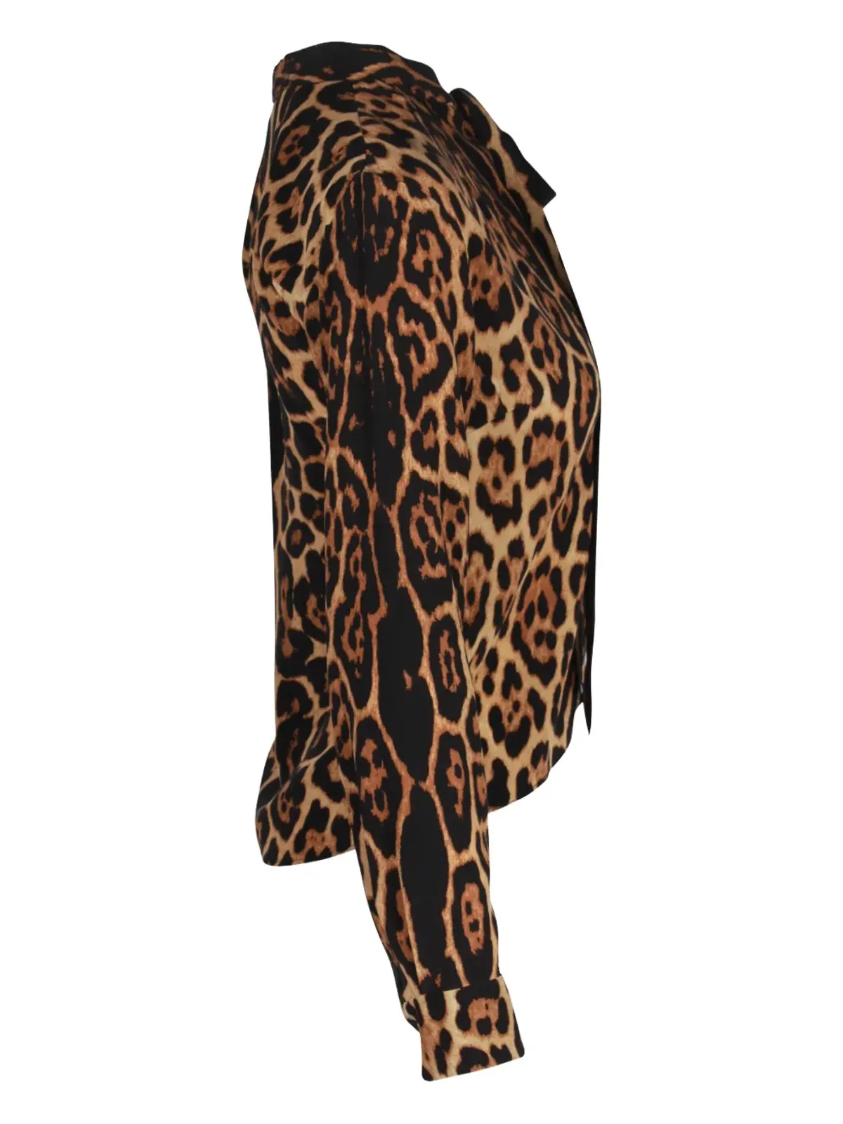 Saint Laurent ビンテージ ヒョウ柄ブラウス - 画像3