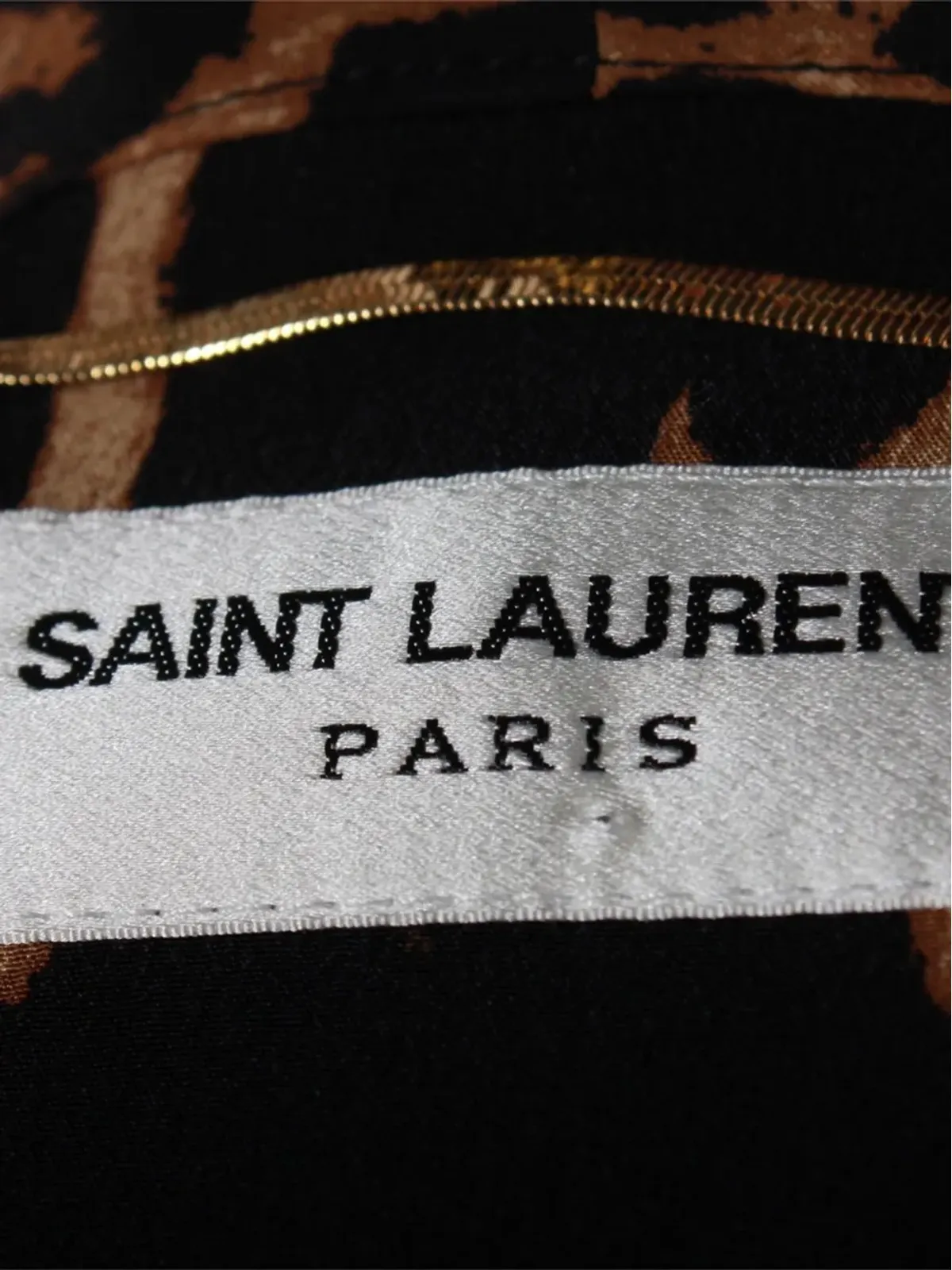 Saint Laurent ビンテージ ヒョウ柄ブラウス - 画像4