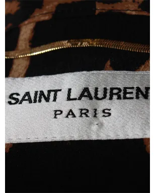 Saint Laurent ビンテージ ヒョウ柄ブラウス - サムネイル4