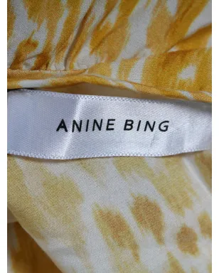 ANINE BING ティアードレオパードプリント ドレス - イエロー - サムネイル3