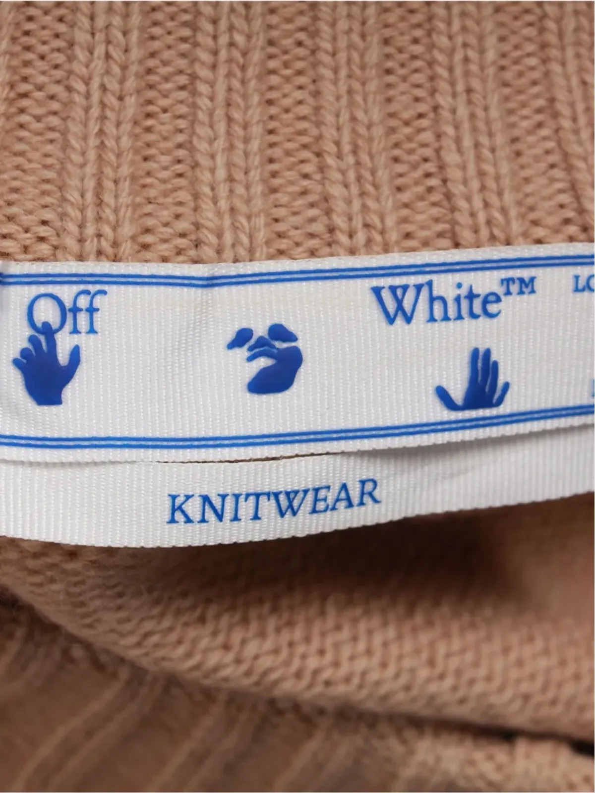 Off-White Pre-Owned カラーブロック ウールセーター - 画像4