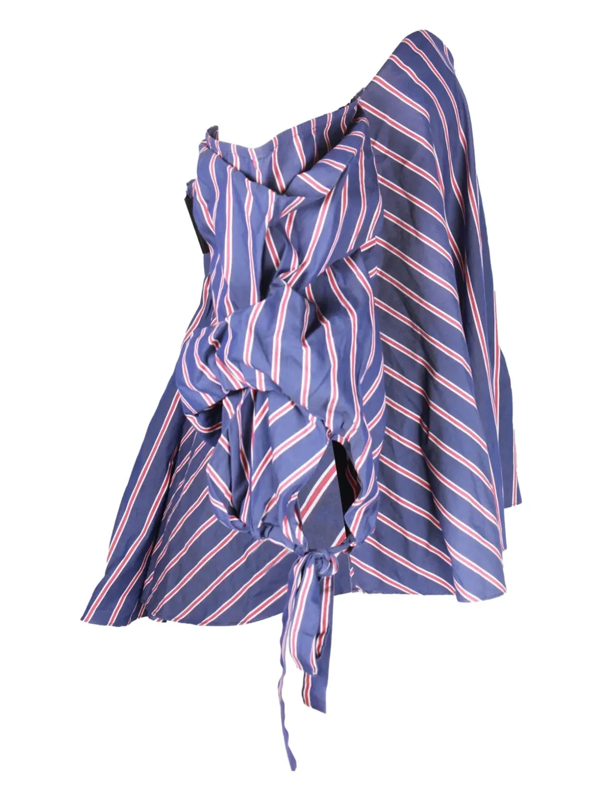 Caroline Constas ストライプ オフショルダートップ - 画像1